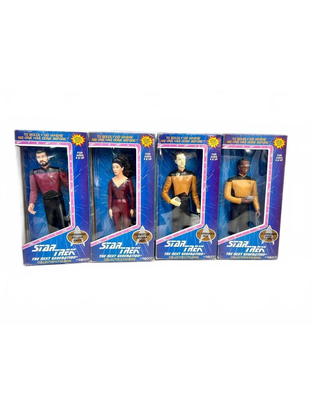 Star Trek The Next Generation Collector's Edition Figures SET OF 4 -1994 EnEsco